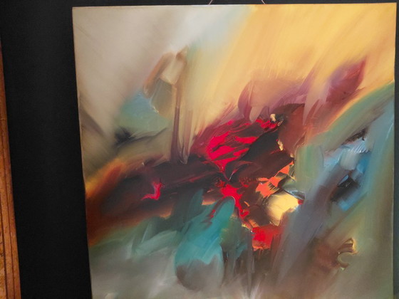 Large Original Abstract Painting, Gena Genadyj (Gena), Expressive Color Spectacle, Paintings & Drawings (photo 4 of 6)