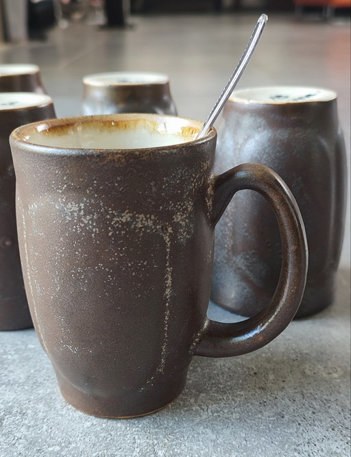 Grandes tasses grès Quimper France