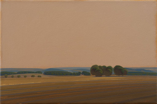 Tree Group II, unique piece, painting, hand-painted individual work, 30 x 20 cm, acrylic paint on canvas