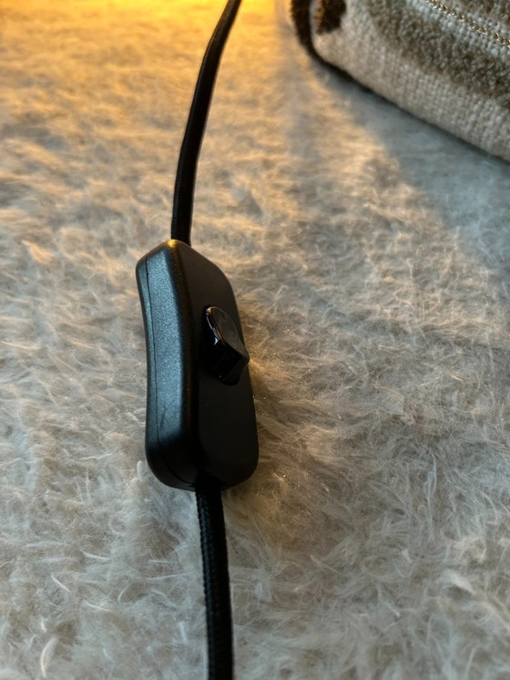 Image 1 of Lampada in vetro fumé - lampada da tavolo/notte - Vintage - alogena