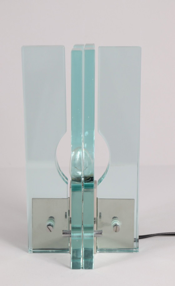 Image 1 of Set of 2 table lamps/glass objects by Giorgio Reggiori for Gallotti & Radice, 1960s, Italy
