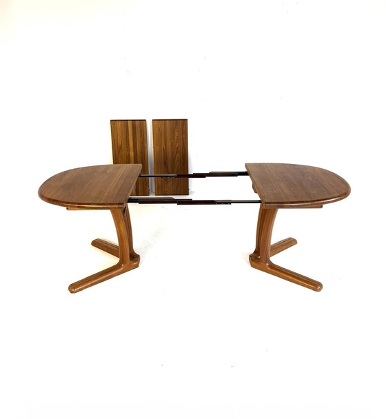 Image 1 of Vintage XL extendable Danish dining table, Dyrlund '70