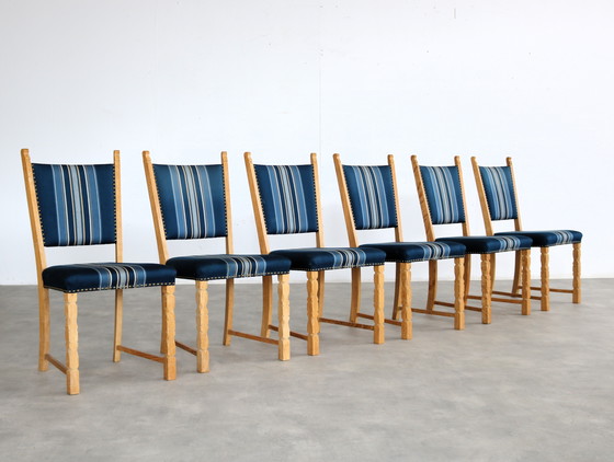 Image 1 of 6x sedie da pranzo danesi brutaliste