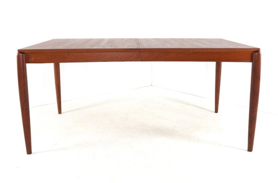 Image 1 of H.W. Klein for Bramin rectangular extendable dining table XL vintage Danish design