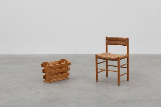 Image 1 of Portariviste di metà secolo in rovere pieno, Francia 1960