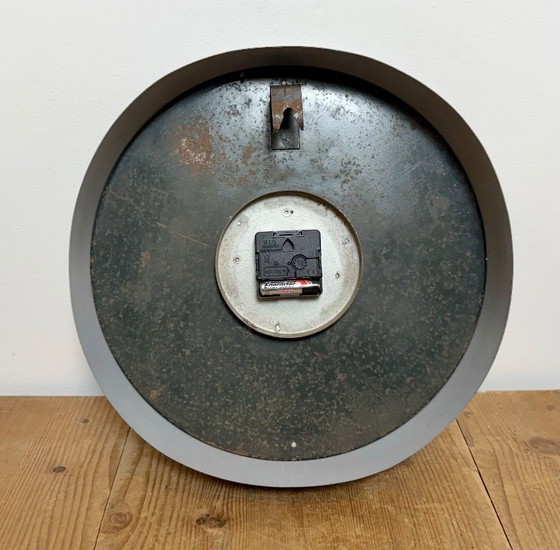 Image 1 of Schwarze Industriewanduhr von IBM, 1950er Jahre
