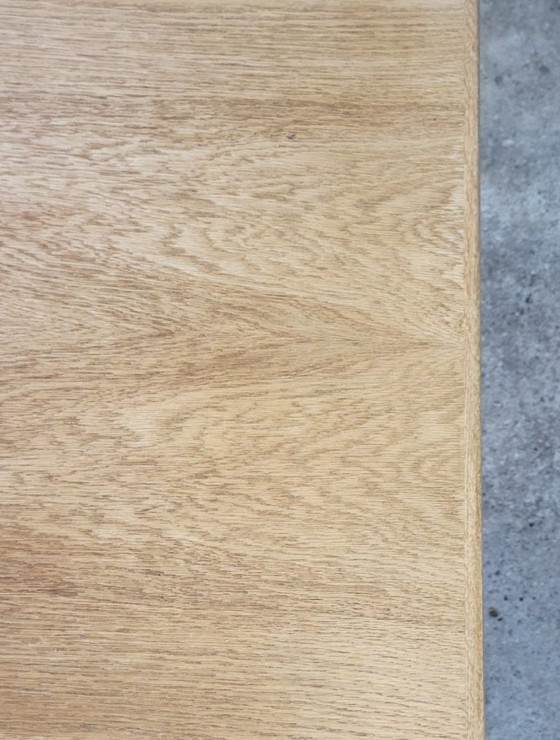 Image 1 of Vintage oak dining table by Henning Kjaernulf for Vejle