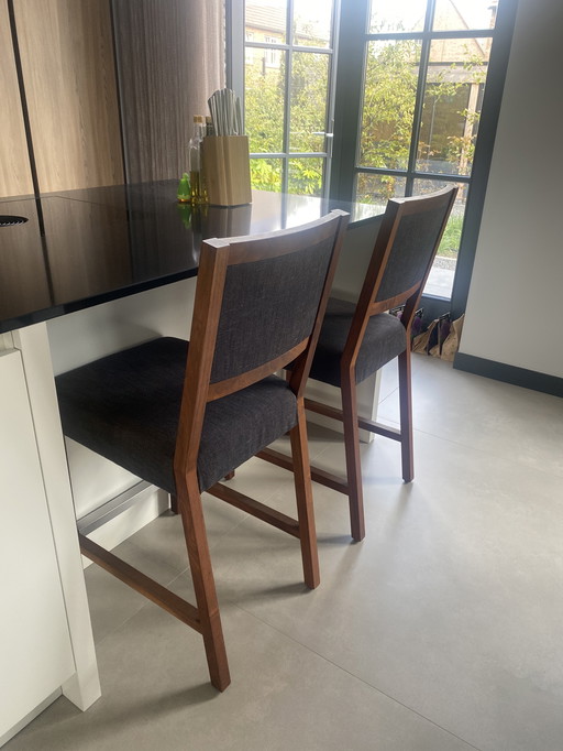 3 Bar stools Jan des Bouvrie By Gaasbeek and Van Tiel