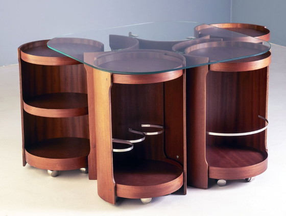 Image 1 of Modular Coffee Table Model 0635, Dřevotvar Nová Paka, 1977