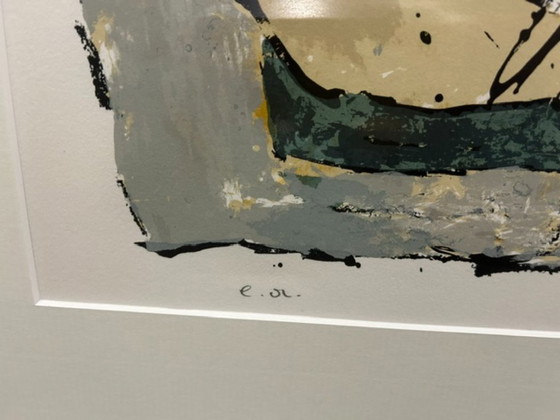 Abstracte Lithografie (Epreuve d'Artiste) - Beniti Cornelis – Litho's & Zeefdrukken, Paper (photo 5 of 13)