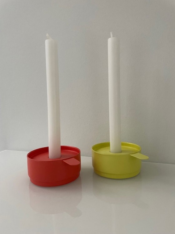 Image 1 of Set di 2 candelabri vintage IKEA VELCEND – design anni '90