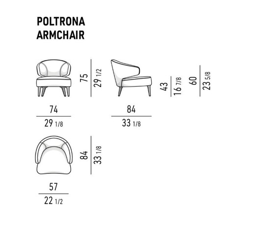 Image 1 of Fauteuil ZGAN Minotti Aston / Fauteuil
