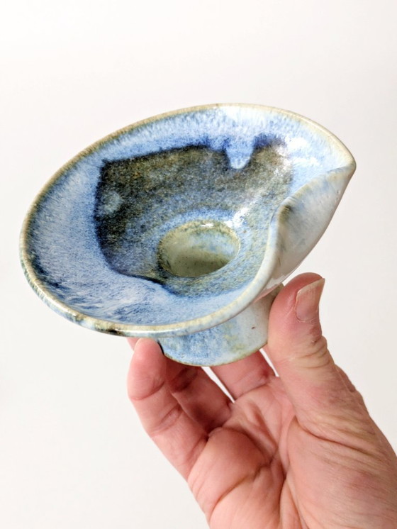 Image 1 of Een paar handgemaakte kandelaars van Duits studiokeramiek uit het midden van de 20e eeuw, Till Sudeck, jaren 60.