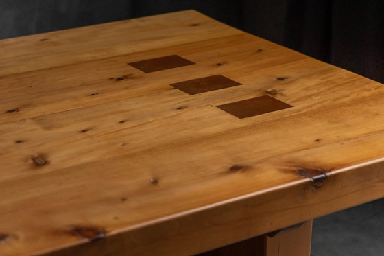 Image 1 of Esstisch aus Alpen-Ulmenholz im Stil von Pierre Chapo, Frankreich, 1960er Jahre