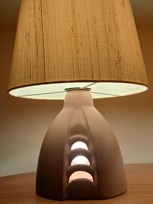 🟡 2 Ceramic Table Lamps by Lichtamik – Mid-Century Inspired – Set