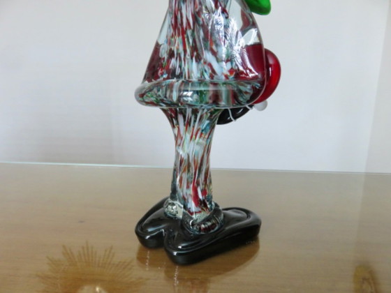 Image 1 of Très grand clown sculpture en verre de Murano 37 cm années 70