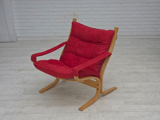 Image 1 of 1970s, Norwegian design by Ingmar Relling, model "Siesta", set of 2 chairs with footstool.