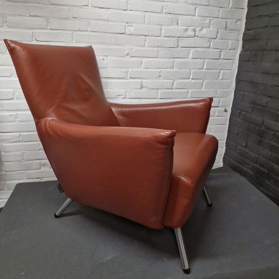 2 Fauteuils Label Gerard van den Berg modèle Cheo – Label Van den Berg, Cuir (photo 4 of 8)