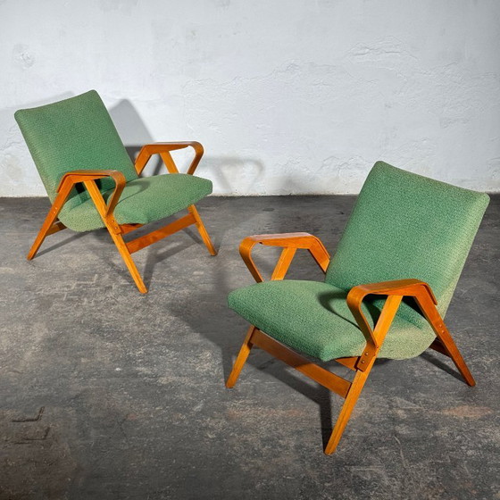František Jirák Fauteuil voor Tatra Nabytok, jaren 60 – Tatra Nábytok, Textile (photo 11 of 14)