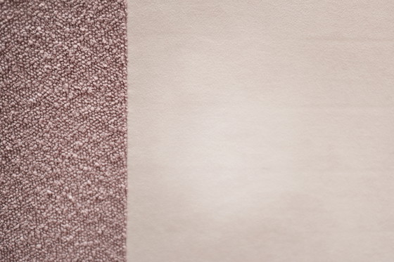 Image 1 of Mid-Century German Modern Elegante Kirschholz- und schmutzigrosa Stoffsessel von Wilhelm Knoll, 1970er Jahre, 2er-Set