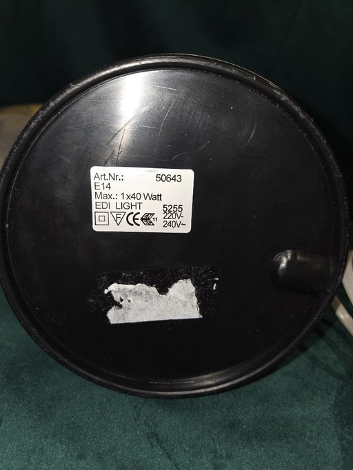 Stijlvolle tafellamp met mondgeblazen glas – EDI Light