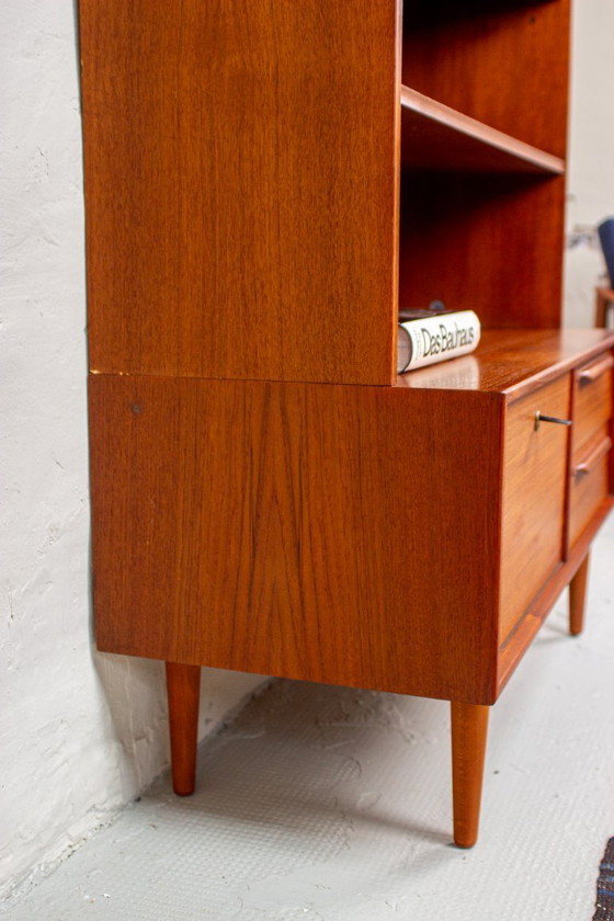 Image 1 of Vintage teak bookcase, highboard, sideboard, Mid Century Danish