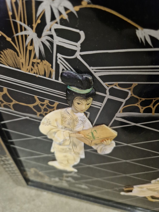 Image 1 of Magnifique tableau mural chinois 3D 76x76