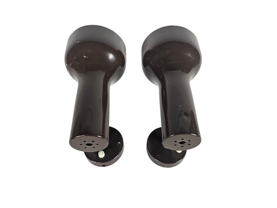 Image 1 of Hala Zeist - Modell 734 - Braun - Chrom - Wandstrahler (2) - 60er Jahre