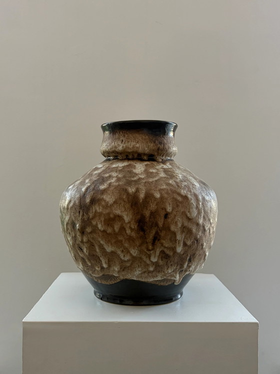 XL vintage West Germany Fat Lava vaas – Vazen, Ceramic, Mid Century Modern (photo 5 of 5)