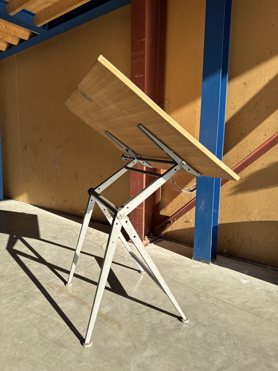 Industriële Ahrend Cirkel Kramer Tekentafel Bureau Werktafel – Iron (photo 4 of 12)