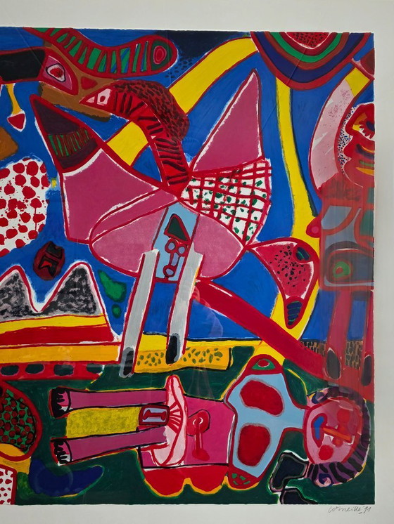 Image 1 of Corneille - Tuin der Lusten / Jardin des Delices XXL Groot - Handgesigneerd - 1991 - 11/50