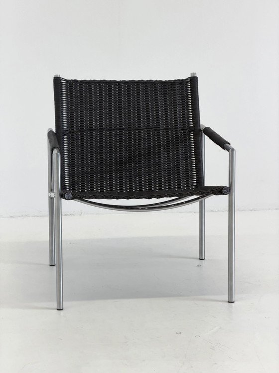 Martin Visser SZ 01 Armchair for Spectrum in Black – Metal, Mid Century Modern (photo 3 of 9)