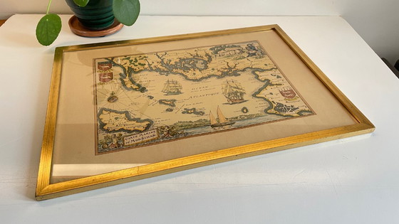 Image 1 of Vintage Atlantic OCEAN GOLD SCHEDA PIEGATA