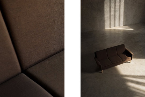 Mid-Century Danish Modern Brown 3-Seater Sofa by Folke Ohlsson for Fritz Hansen, 1960s – 3-5 seaters, Textile (photo 3 of 22)
