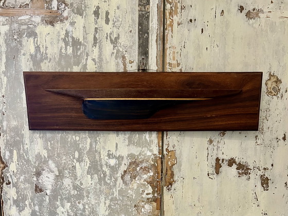 Image 1 of Wooden boat hanging decoration