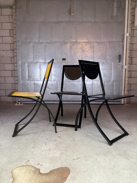 KFF Sinus chair, Karl Friedrich Förster (disponibilità: 3) – Sedie da pranzo, Pelle, Metallo (photo 17 of 17)