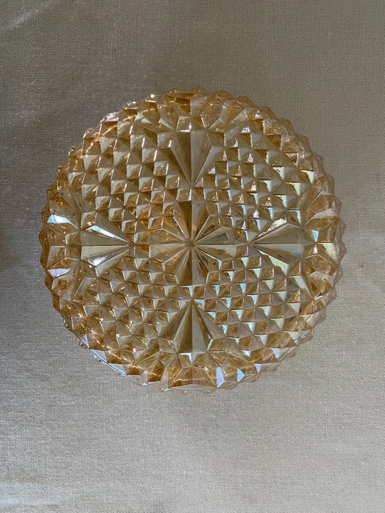 Plafoniera Vintage Geometrica in Vetro Pressato, Anni '70 – Plafoniere (photo 11 of 15)