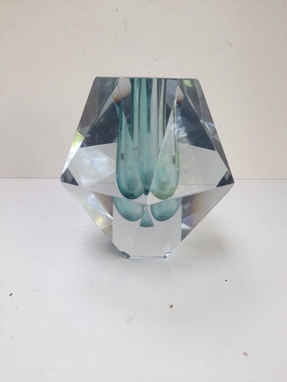 Image 1 of Asta Strömberg faceted vase, signed