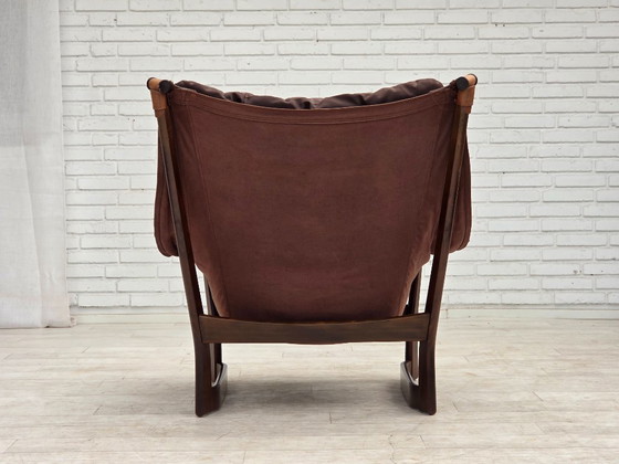 Image 1 of Fauteuil lounge « Trega », design norvégien des années 1970 par Tormod Alnaes.