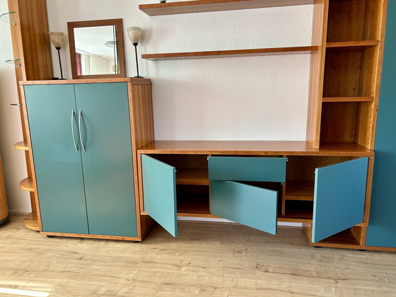 Image 1 of Gero moderne wandmeubelset met opbergruimte en vitrinas