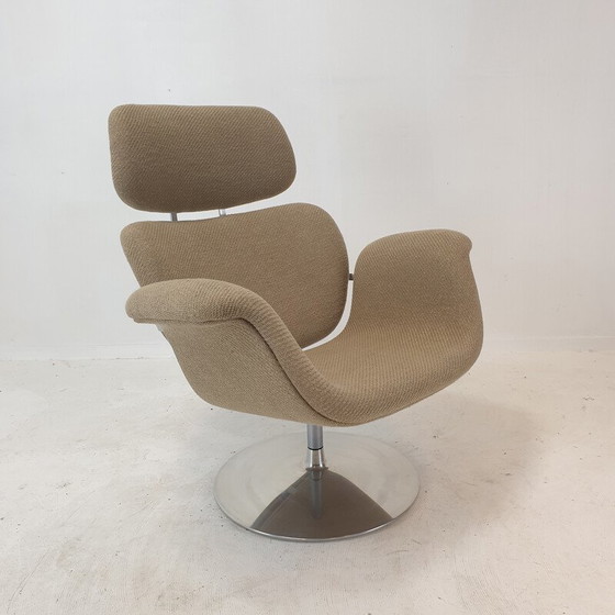 Image 1 of Fauteuil et ottoman Big Tulip vintage par Pierre Paulin pour Artifort, 1980