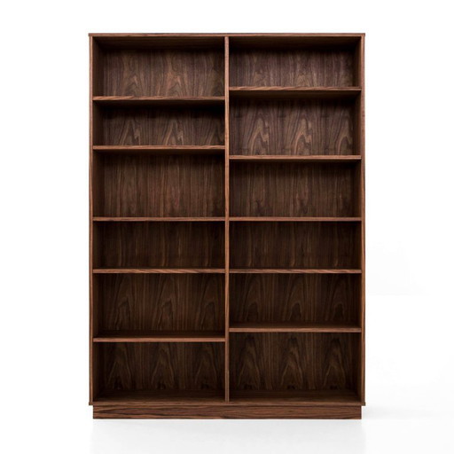 Walnut high bookcase - R07