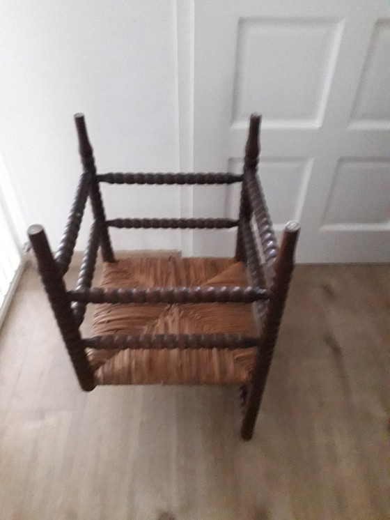 Image 1 of Antica sedia angolare in vimini
