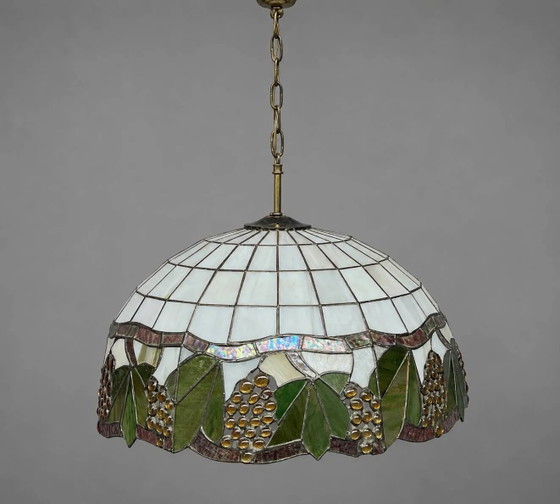 Stile Tiffany a sospensione. Vetrate artistiche con piombo. – Lampade a sospensione, Crystal, Glass (photo 5 of 5)