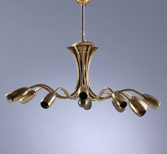 Image 1 of Sputnik in ottone Palwa con etichetta Palwa.