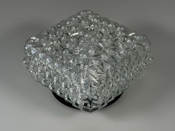 Plafoniera o lampada da parete anni '60 '70 Bubble Glass Germany Space Age Design – Plafoniere, Metallo (photo 9 of 17)