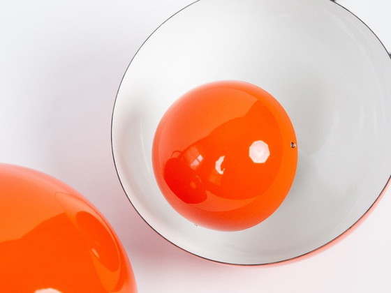 Image 1 of Paar van 2 Deense vintage lampen Bloempot door Verner Panton, Louis Poulsen, 1966