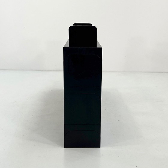 Image 1 of Zwarte modulaire plank van Olaf Von Bohr voor Kartell, jaren 70