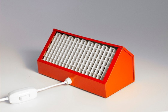 Image 1 of Lámpara de mesilla de noche naranja Elidus, de metal, diseñada por Hans-Agne Jakobsson en la década de 1970.