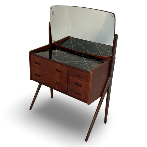 Image 1 of Vanity - 1960’s - Danish - Ag Spjel Kobber Beskyttet - Teak wood